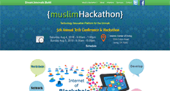 Desktop Screenshot of muslimhackathon.com